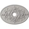 Ekena Millwork Alexa Medallion (Canopies up to 5 5/8"), 30 3/4"W x 21 1/4"H x 3 7/8"ID x 1 5/8"P, Ultra Pure White CM21X30ALUWF - alternate 1
